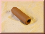 Ton Höhle mini braun ca. 5 cm Länge ca. 1,5 cm Durchmesser